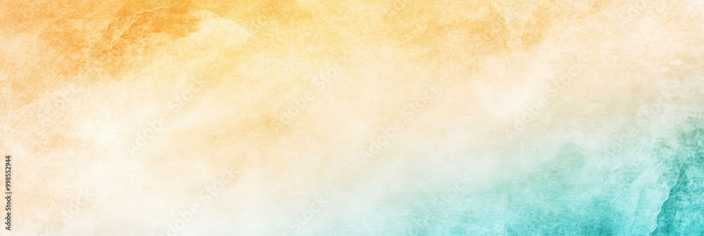 A painting of a beach with a green and yellow background A painting of a beach with a green and yellow background