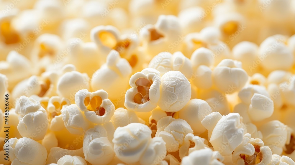 Close-up View of Delicious Fresh Popcorn Close-up View of Delicious Fresh Popcorn