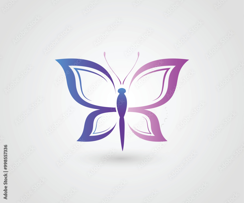 Butterfly logo colorful design illustration Butterfly logo colorful design illustration