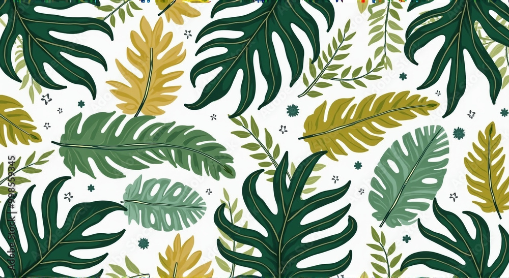 seamless pattern with leaves seamless pattern with leaves