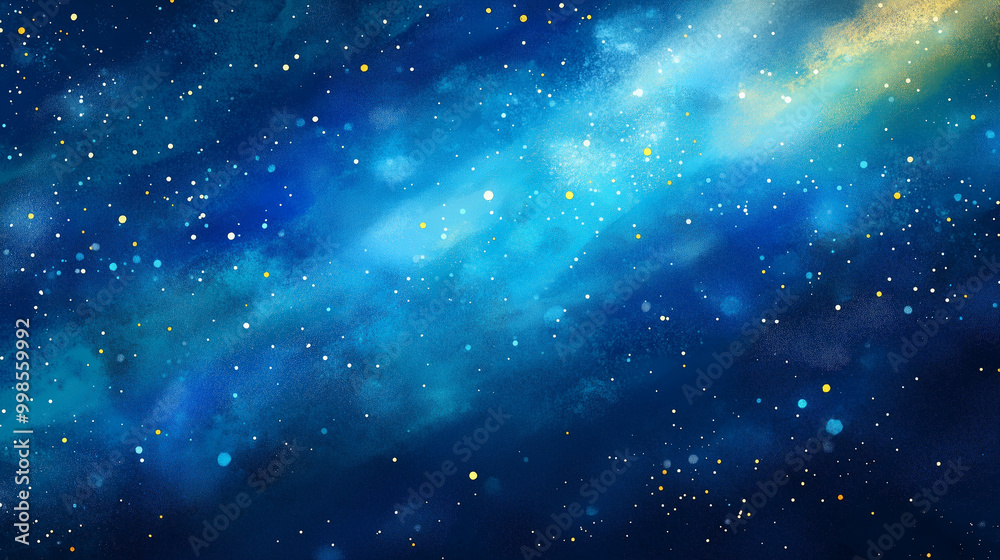 Naklejka premium Oil pastel, background with stars, galaxy, abstract background