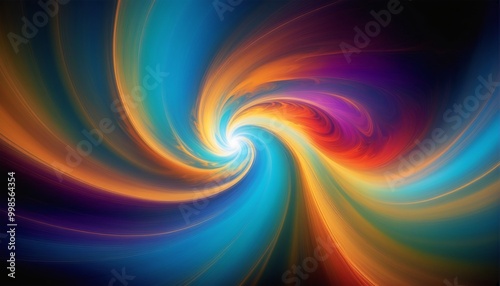 vibrant abstract swirl of colors