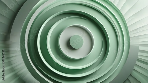 Wallpaper Mural Colorful Geometric Concept with 3D Circles, Business Template, Modern and Simple Pattern, Clean and Creative Corporate Radial Background, Abstract Texture with Circles, Surface Concept, Rings Render Torontodigital.ca