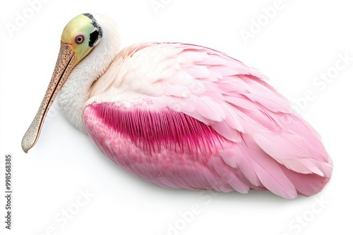 Roseate Spoonbill: Pink Wading Bird with Distinctive Bill