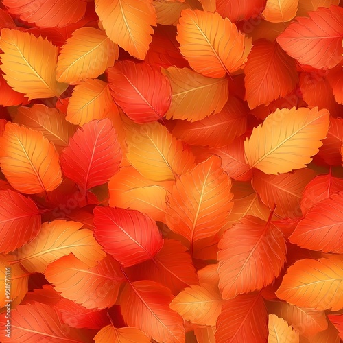 Vibrant Autumn Foliage Back...