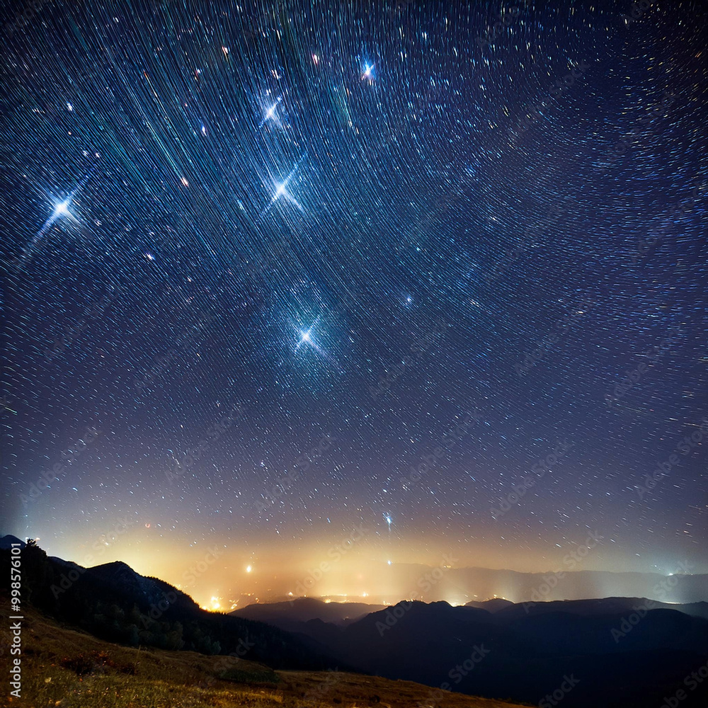 Naklejka premium 별 그리기