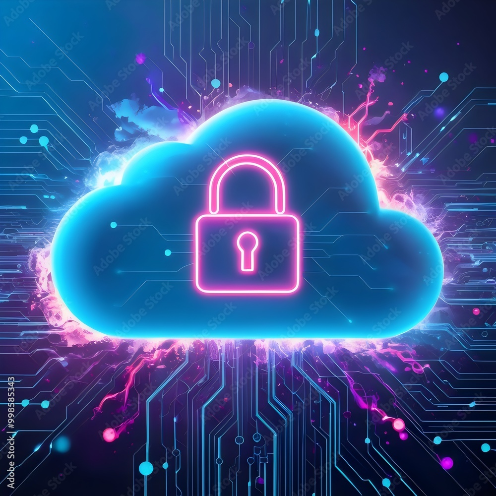Cyber security data privacy and protection and defense concept. Transparent lock with cloud in cyberspace with network. Cyber security data privacy and protection and defense concept. Transparent lock with cloud in cyberspace with network.