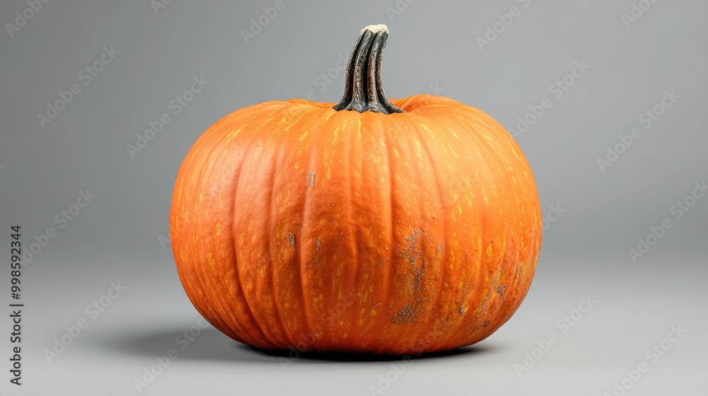 micro stock image of a pumpkin on a gray background micro stock image of a pumpkin on a gray background