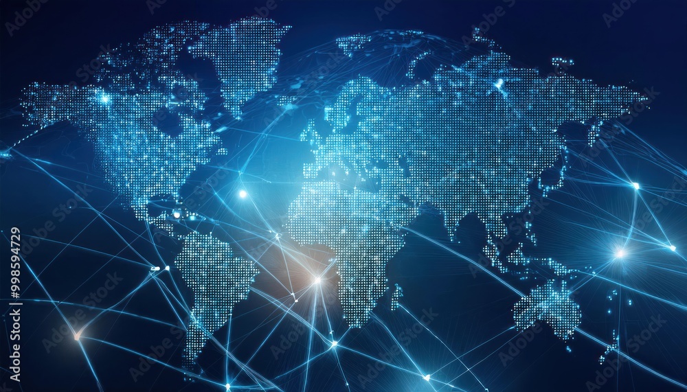Digital technology, Internet global network technology concept. computer data Digital technology, Internet global network technology concept. computer data