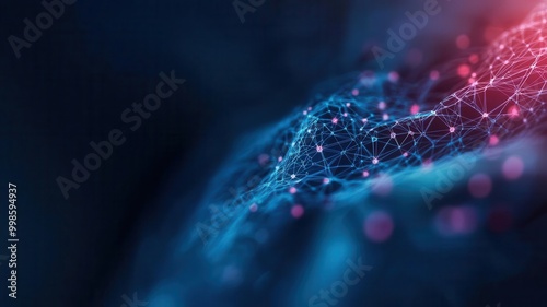 Patient data flowing through a secure network of healthcare providers, abstract digital representation, reliable care services,