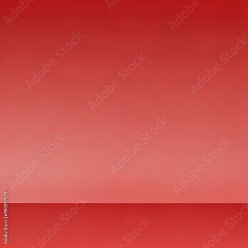 a gradient background transitioning from a deep red at the top to a lighter shade at the bottom, creating a visually striking and harmonious composition