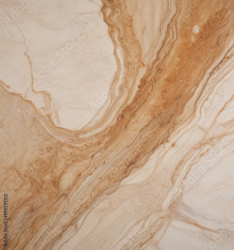 a close-up view marble surface with a swirling pattern of light and dark brown hues, creating a sense of movement and texture