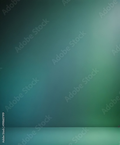 a gradient background transitioning from a deep green at the top to a lighter shade at the bottom, creating a sense of depth and dimension