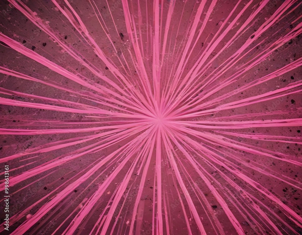 Obraz premium a vibrant abstract design with radiating lines in shades of pink and purple, creating a dynamic and energetic visual effect