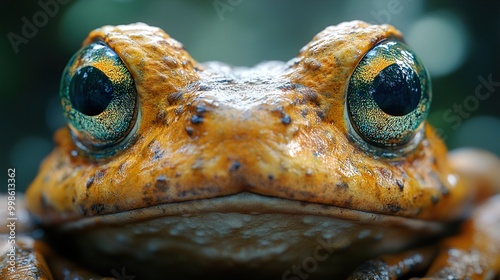 Close-Up of a Frog's Eyes - Nature Photography