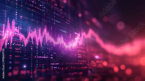 Wallpaper Mural Stock market and trading, digital graph.Forex,finances Torontodigital.ca