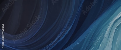 a dark blue abstract background with a gradient of blue and white colors, creating a sense of movement and fluidity