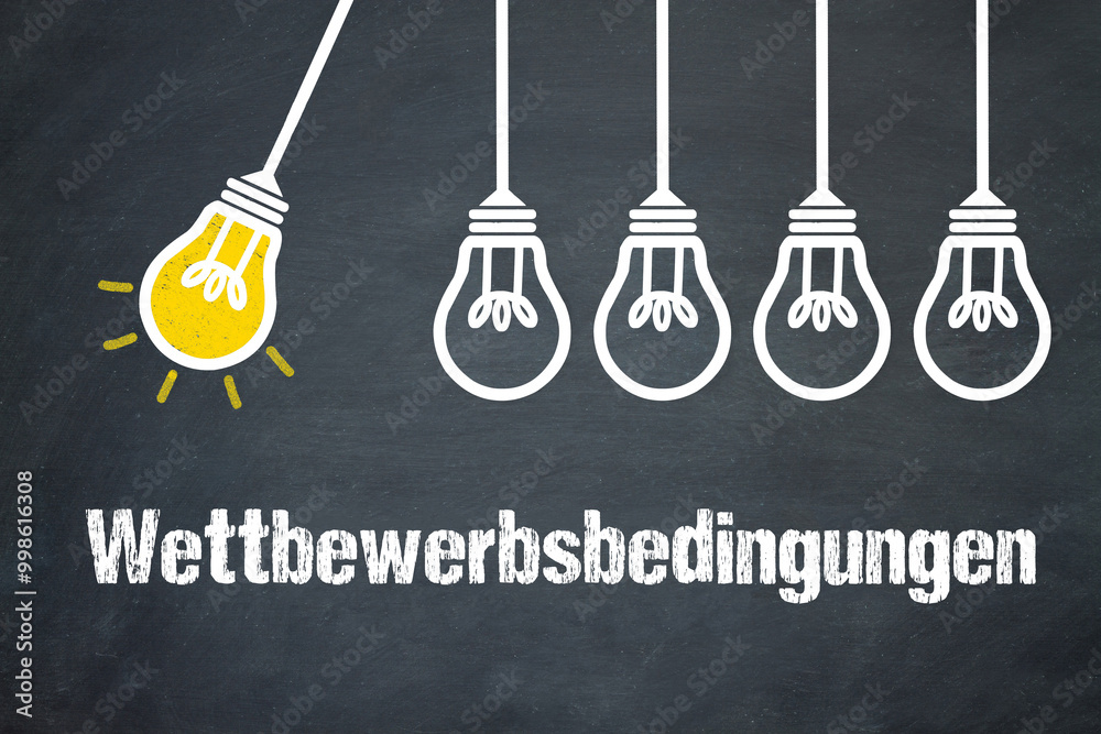 Fototapeta premium Wettbewerbsbedingungen