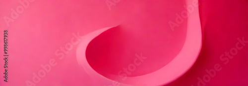 Abstract curved line in a pink background
