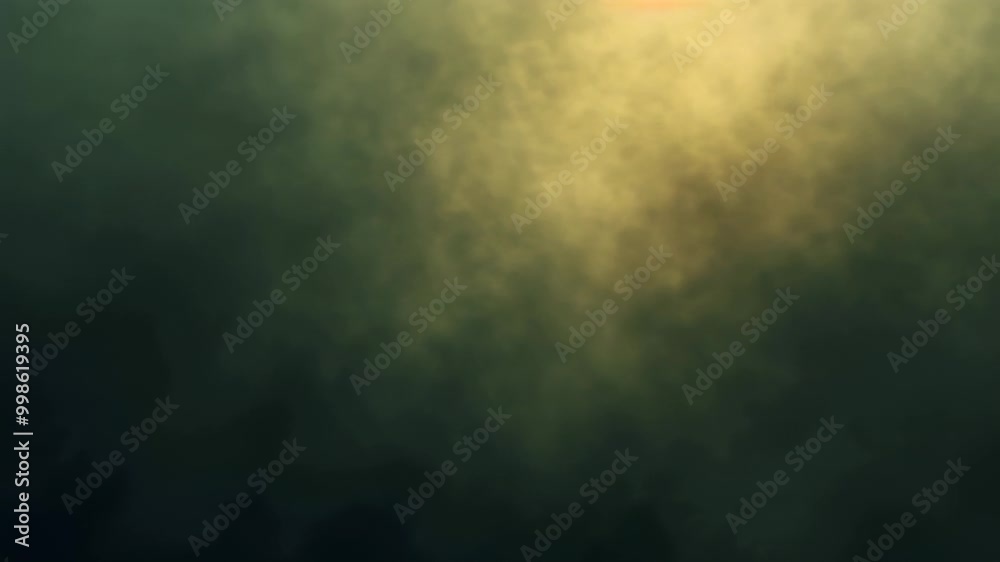 Soft yellow and green fog with light glow