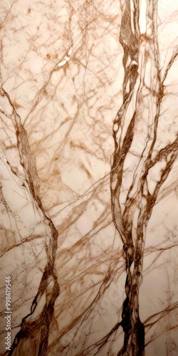 a close-up view marble surface with a textured, natural-looking pattern The marble exhibits a light beige color with darker gray veins, creating a sense of depth