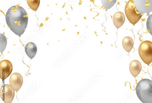 Gold Balloons, Gold Balloon, Balloon Clipart, Golden, Balloon Pictures Image for Download
