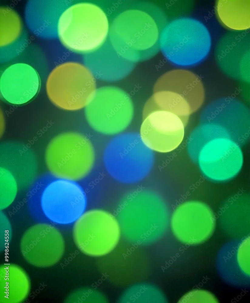 Fototapeta premium a vibrant display of multicolored bokeh lights, creating a visually captivating and dynamic scene