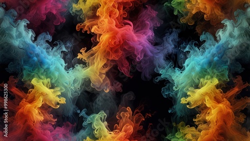 Abstract Rainbow Smoke photo