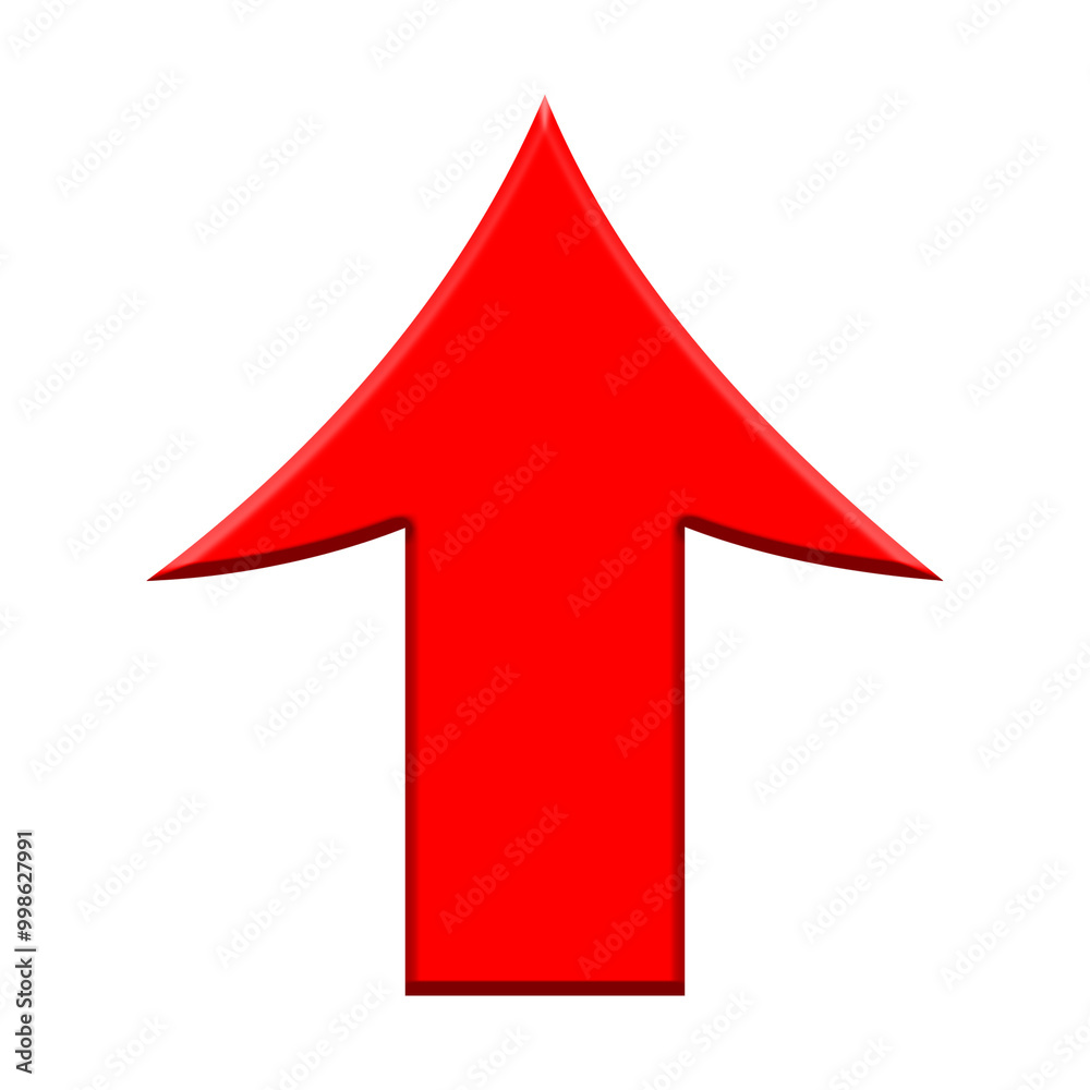 3d red arrow 3d red arrow