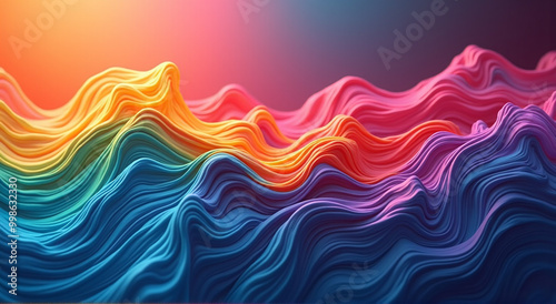 abstract colorful wave background