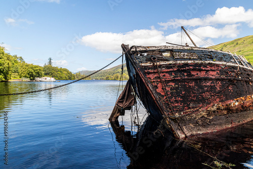 Boat Invergarry, Loch Oich in Scotland photo