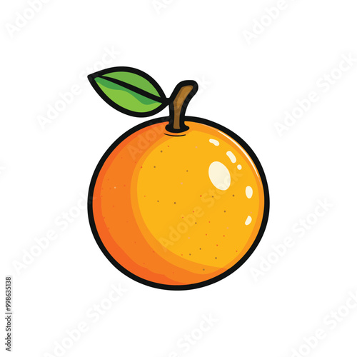 vector of illustration of orange