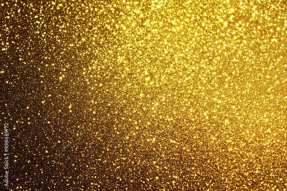 Gold Sparkling Lights Festive Background with Bokeh and Falling Stars – Christmas Card or Invitation Gold Sparkling Lights Festive Background with Bokeh and Falling Stars – Christmas Card or Invitation