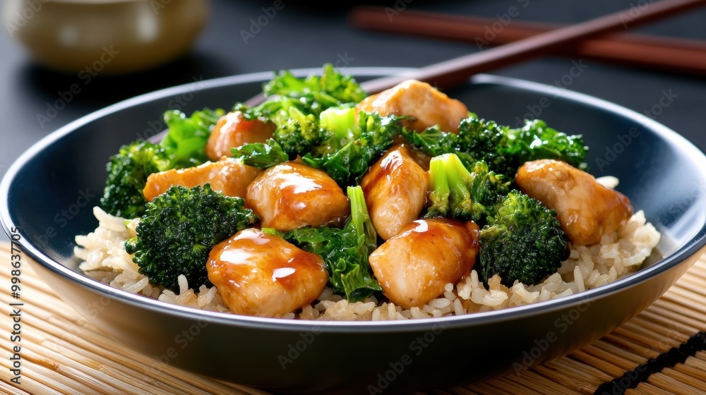 Delicious Chicken and Broccoli Stir-Fry Dish Delicious Chicken and Broccoli Stir-Fry Dish