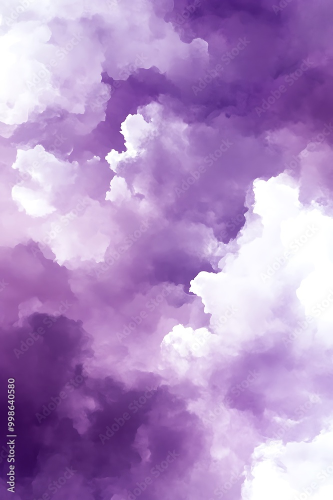 Fototapeta premium A soft gradient backdrop in shades of purple and white, seamlessly blended together to create a calming and elegant atmosphere, perfect for artistic presentations