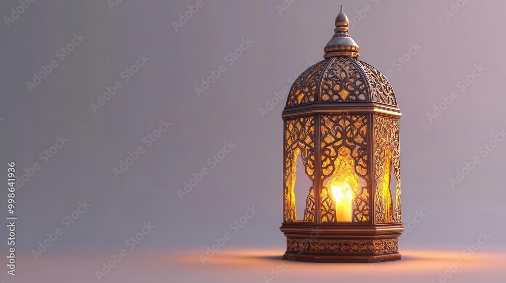 ornate ramadan lantern with intricate decorations 3d rendering on blank background ornate ramadan lantern with intricate decorations 3d rendering on blank background
