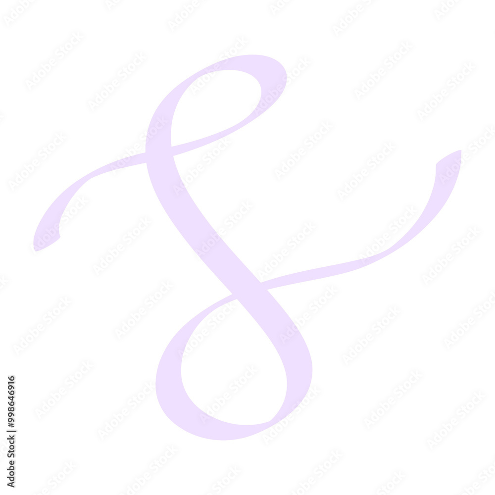 Cute pastel swirly ribbon illustration Cute pastel swirly ribbon illustration