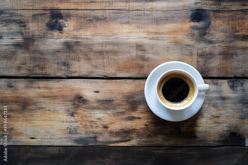 cup of coffee with latte on the wooden table cup of coffee with latte on the wooden table