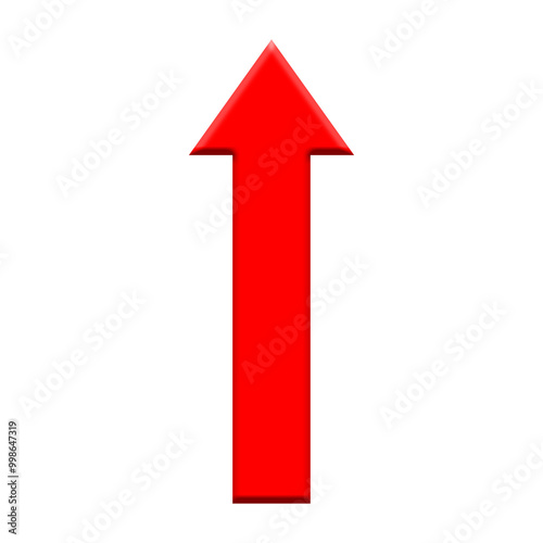 red arrow on transparent background