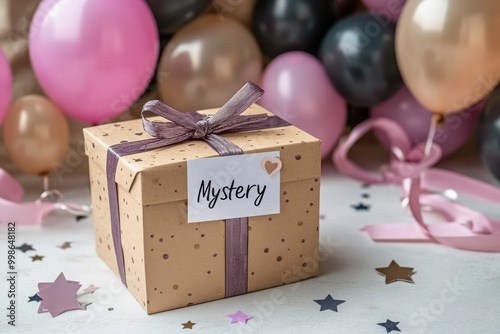 a mystery gift in a present box.