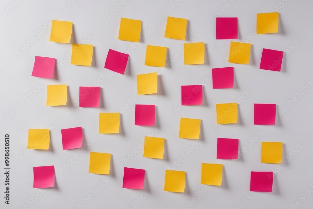 arafed image of a wall with many sticky notes on it arafed image of a wall with many sticky notes on it