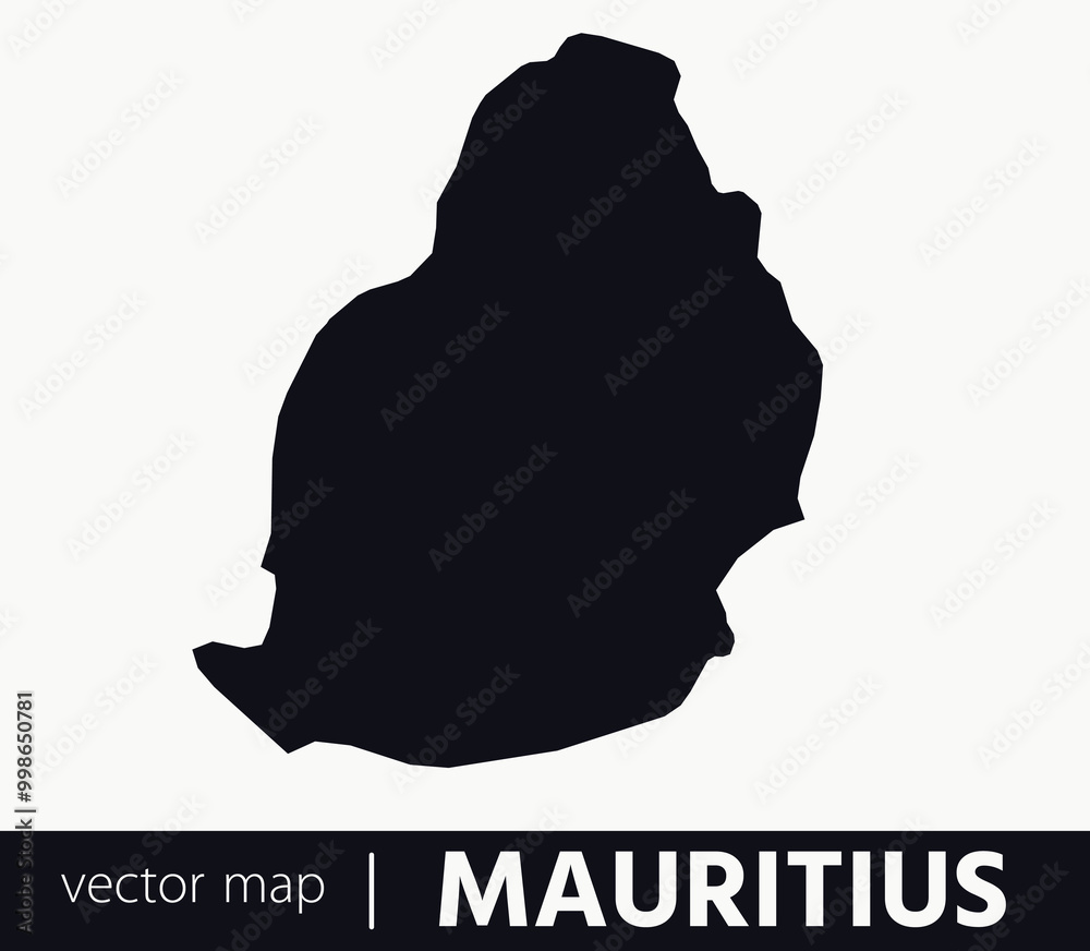 High Detailed Vector Map - Mauritius