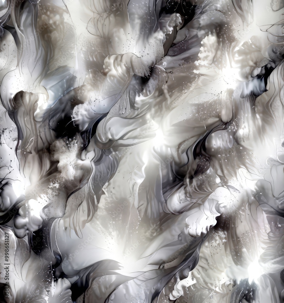 a captivating abstract pattern composed of swirling, fluid shapes and lines in shades of gray and white, creating a sense of movement and dynamism a captivating abstract pattern composed of swirling, fluid shapes and lines in shades of gray and white, creating a sense of movement and dynamism