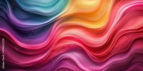 Vibrant Abstract Flowing Colors Background
