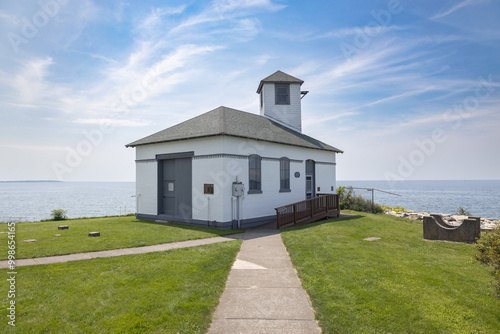 Tibbits Point Lighthouse on Lake Ontario Cape Vincent, NY  photo