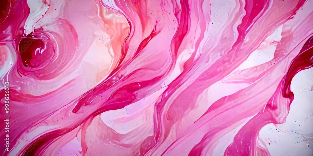 a close-up view pink and white marble-like pattern, with the colors swirling and blending together in a fluid, abstract design a close-up view pink and white marble-like pattern, with the colors swirling and blending together in a fluid, abstract design