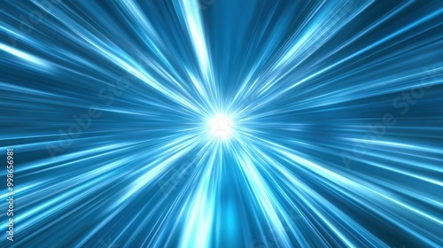 Speed Rays Abstract Background with Burst of Light Energy, The Movement of Luminous Rays in Space, Template for Background, Banner, Card photo