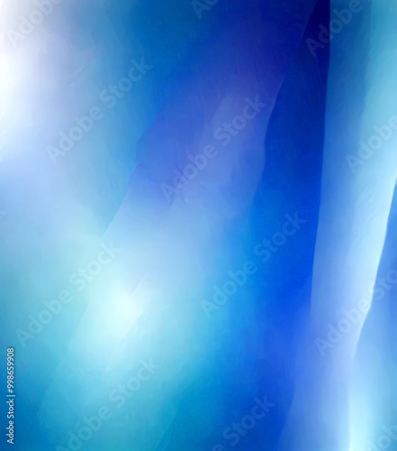 a blurred, abstract representation blue sky, with a gradient of blue and white colors photo