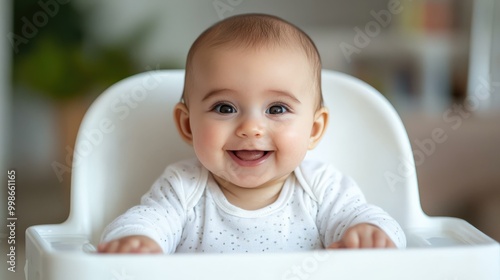 Adorable Baby Ready for Mealtime