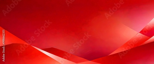 Abstract red and orange shapes overlapping, creating a dynamic and visually striking composition photo